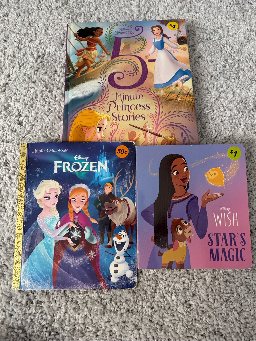 Disney Hardcover & Board Book Bundle - Pink, Purple, Blue